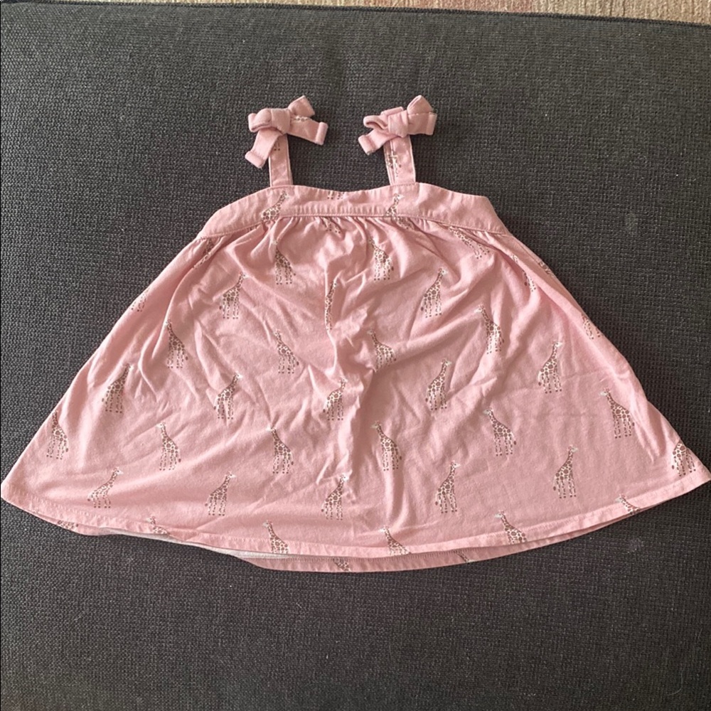 Pink Dress with Bow Straps